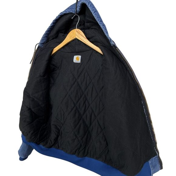 Carhartt Active Jacket Quilt Lined Mens Large J68 BLU Blue Sandstone - Picture 15 of 16